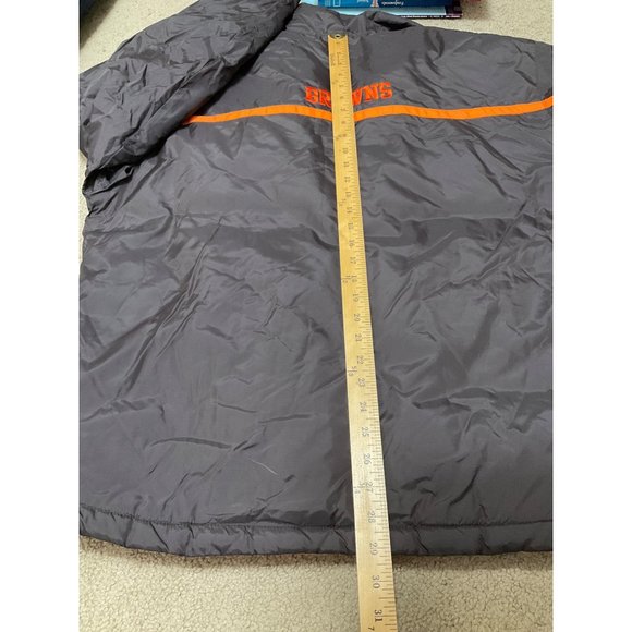 Cleveland Browns Jacket Mens Size Large NFL Puffer Coat XL - Picture 8 of 8